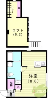 MaMaison北六甲【1階】の間取り