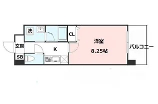 カサルテ吹田青葉丘【1階】の間取り