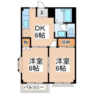 グリステンヒルズ【1階】の間取り