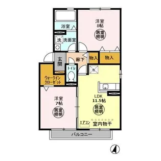 ロイヤルスクエア【2階】の間取り
