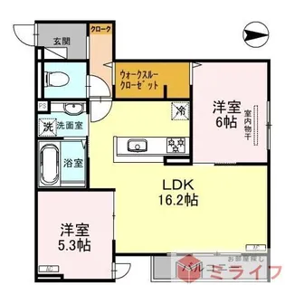 アン シャンテ【3階】の間取り