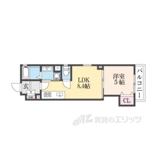 クリエオーレ牧野本町【3階】の間取り