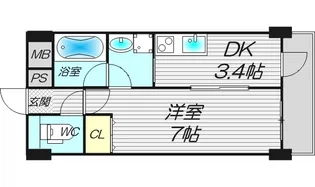 プランドール中津【5階】の間取り
