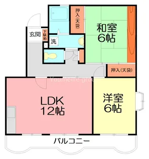グリーンシティ【2階】の間取り