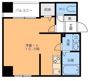 グレイスパル清水【8階】の間取り