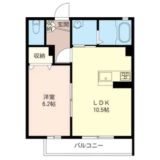 グリシーヌ【1階】の間取り