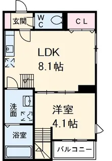 CREST【1階】の間取り