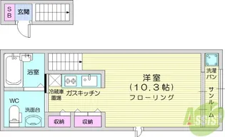 カーサ ウィステリア【2階】の間取り