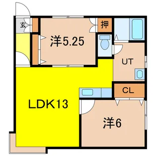ウェーブ東光【2階】の間取り