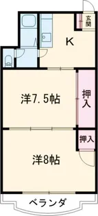 グリーンコーポ【2階】の間取り