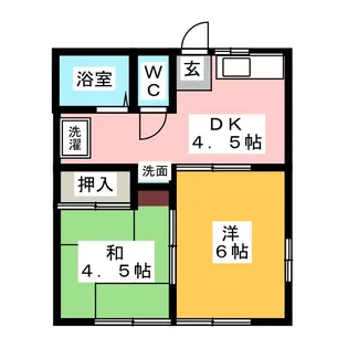 ルファール・二ツ橋【1階】の間取り