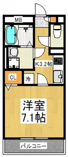ベルシティ秋津【1階】の間取り
