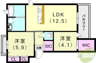 A-CUBE【3階】の間取り