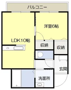朝日陽だまり館【3階】の間取り