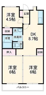 フルセイル東橋本【1階】の間取り