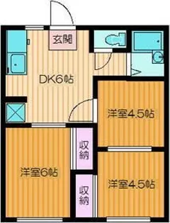 照ハイツ【1階】の間取り