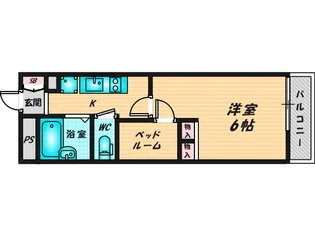 レオパレスエルヴェールサンク【3階】の間取り