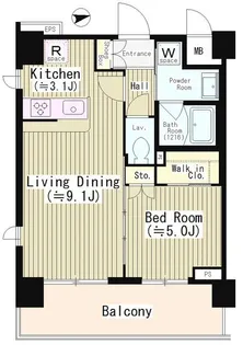 エディアン目黒本町【5階】の間取り