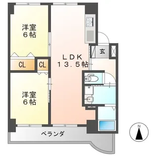 アンドウビル【3階】の間取り