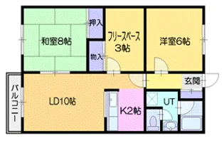 ダイアナ南幌ヒルズ弐番館【2階】の間取り