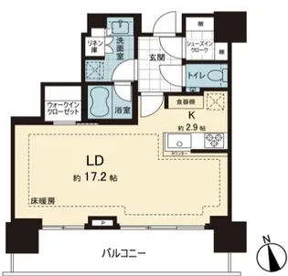 ブランズ渋谷桜丘【22階】の間取り