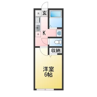 キャトルズ南矢名【1階】の間取り