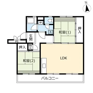 UR鳶尾【1階】の間取り