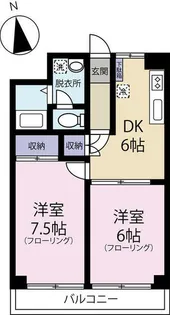 エクステリア宮島【4階】の間取り