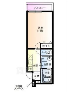 フジパレス西宮北口3番館【3階】の間取り