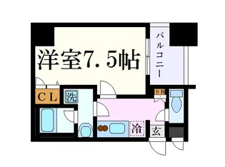 APEX名古屋栄Premier Life【7階】の間取り