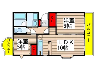 カサグランデIII壱番館【2階】の間取り
