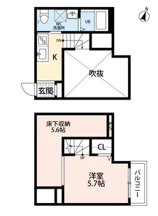 ディアコート琴平【1階】の間取り
