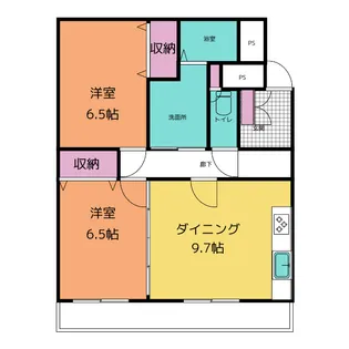 ロアール平出II【2階】の間取り