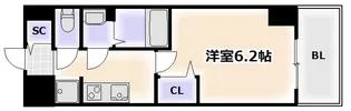 プレサンス天王寺デルニエ【5階】の間取り