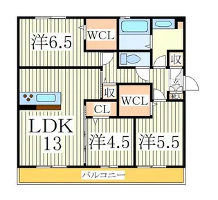 Verde B棟【1階】の間取り