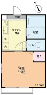 陽明ハイツ【2階】の間取り