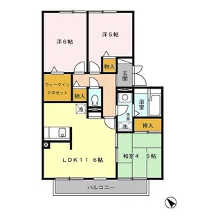 ウィステリアおゆみ野 F【1階】の間取り