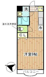 グリシーヌ1【4階】の間取り