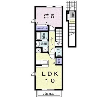 セントラルビレッジB【2階】の間取り
