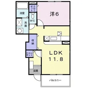 コ-ト ロベリア【1階】の間取り