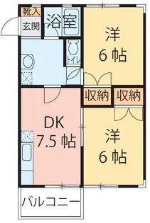 ナチュール西田【3階】の間取り