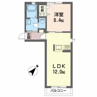 シャーメゾンクレールC【1階】の間取り