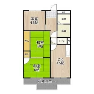 アバンハウスI【3階】の間取り