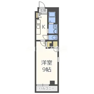 ラ・フォルム与力レジデンス【4階】の間取り