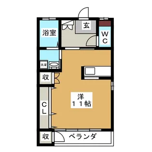 ハシモトマンション【2階】の間取り