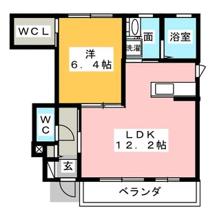 ベルコモンズA【1階】の間取り