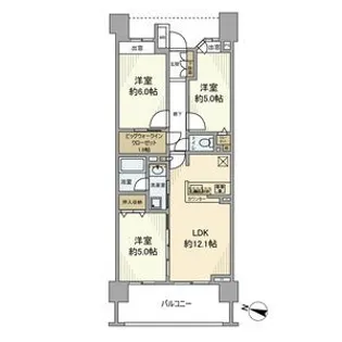 クレストプライムレジデンスアベニュー壱番街【2階】の間取り