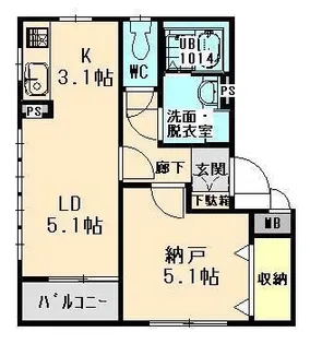グローバルトラスト【2階】の間取り