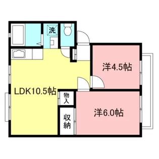 プルミエール白根【1階】の間取り