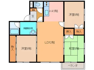 エスペラントI【3階】の間取り